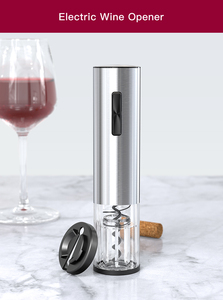 Bar Cozinha Ferramenta Recarregável Preto Elétrico Abridor De Vinho Gift Set com Cortador De Folha, Rolha De Vinho, Vinho Pourer