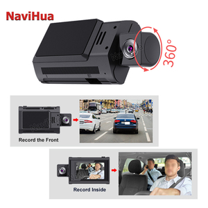 Navihua 3英寸触摸屏仪表盘摄像头DVR 1080P前后摄像头安卓系统ADAS WITI 360旋转全球定位系统导航4G - Product Image 5