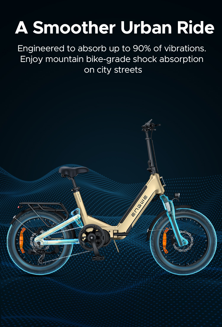 Engwe L20 Pro 250W bici pendolare pieghevole 160KM lunga