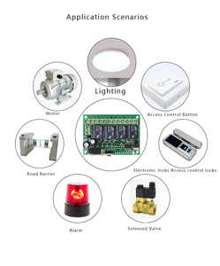 433Mhz 4 canali wireless codice di apprendimento 24V/12V telecomando interruttore e controller kit per porta cancello - Product Image 3