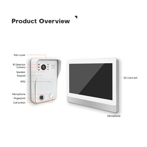 New Design 2wire Smart Home 9 Inch <strong>Analog</strong> Video Doorphone <strong>Intercom</strong> <strong>System</strong> With Voice Message Function
