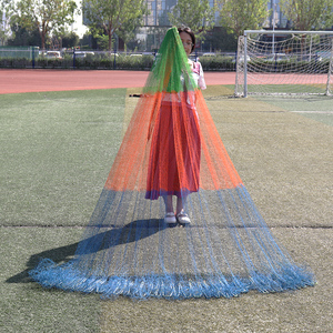 Cầu Vồng <span class=keywords><strong>Dyneema</strong></span> Tay Ném Lưới Đánh Cá Cường Độ Cao Bện Dòng Bền Đầy Màu Sắc Đúc <span class=keywords><strong>Net</strong></span> Cho Ngư dân - Product Image 1