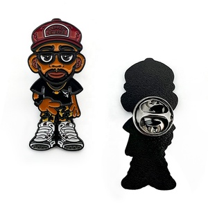 Không Có Moq Bán Buôn Tùy Chỉnh Chất Lượng Cao Kim Loại Huy Hiệu Pin Tùy Chỉnh Thiết Kế Hip-Hop Phim Hoạt Hình Vui Câu Lạc Bộ Nhân Vật Men Pin Ve Áo Pin - Product Image 3