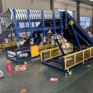 Trasportatore di scarico per scatole di cartone Container carico e scarico Container trasportatore macchina telescopica nastro trasportatore