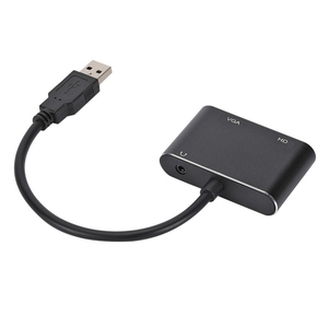 1080P HD USB3.0至VGA HDMI兼容音频视频转换器，适用于笔记本电脑至显示器/电视双屏显示 - Product Image 4