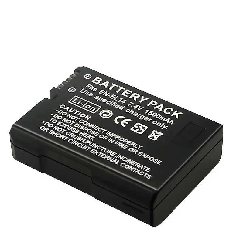 Bateria para EN-EL14 EN-EL14A para niko d5100 d5200, d5300 d5500 d5600 d3100 d3200 d3300 d3400 d3500 df coolpix p7000 p7100 p7700