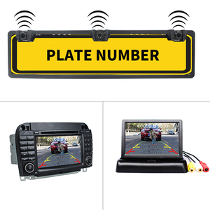 12V European License Plate Frame Visual with Alarm Sound and 360&deg; Detection - Product Image 2