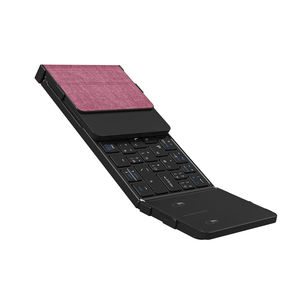 Teclado Bluetooth plegable Touchpad Aluminio Ultra Delgado Teclado plegable portátil Recargable para iOS iPads Android Ventana - Product Image 1