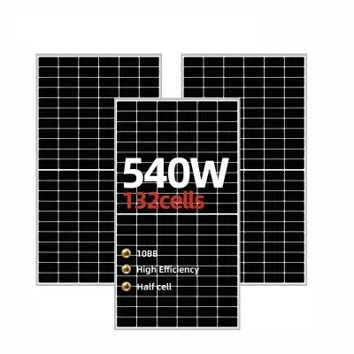 ソーラーパネル500W-550Wハーフセル単結晶シリコンモノ中国