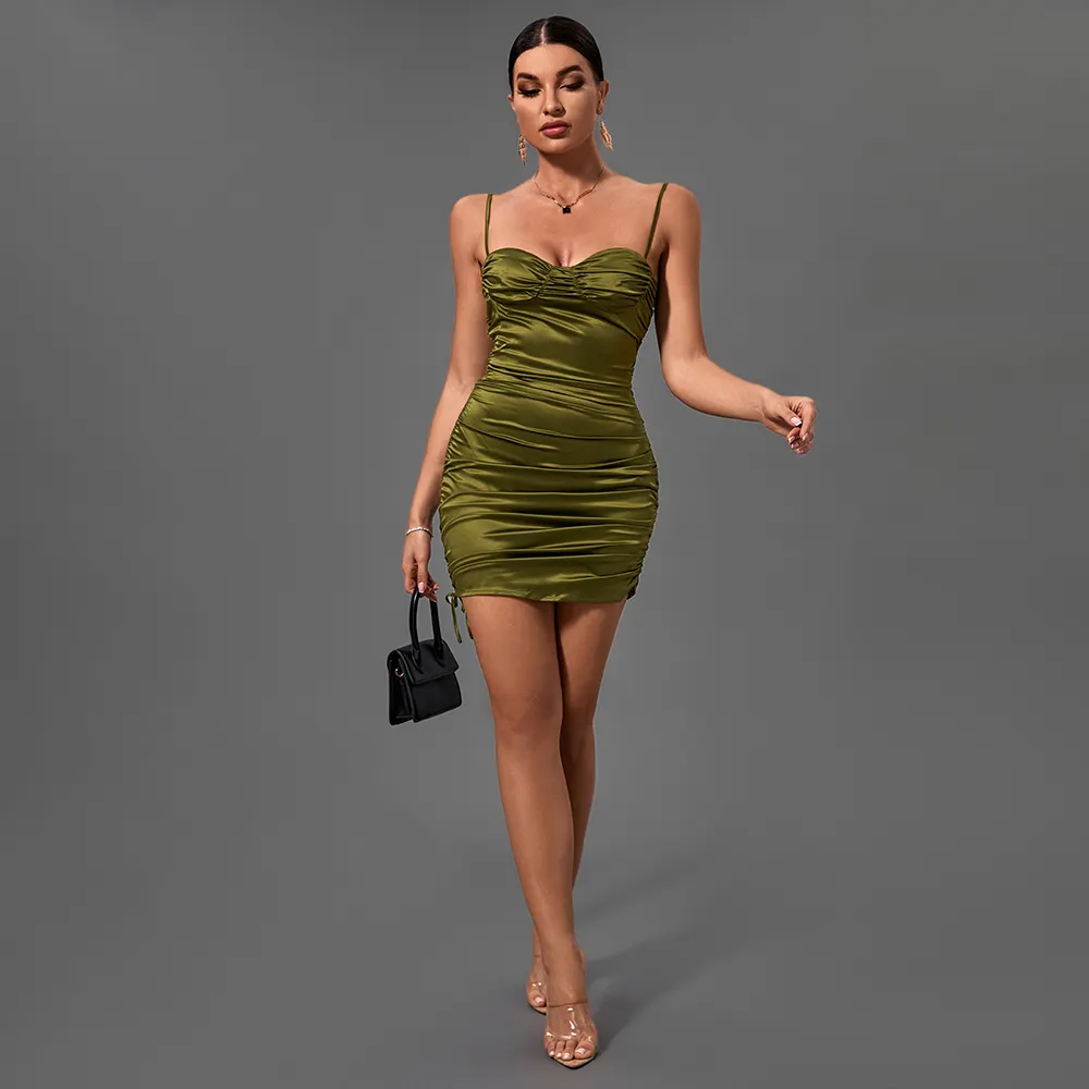 Ocstrade — robe de soirée Sexy et élégante, motif Floral, tenue de standing, bon marché, vert, décontractée, pour femmes, commande en ligne