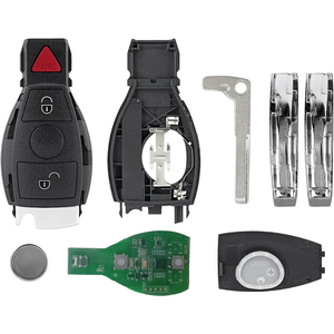 Mercedes Benz E S G CLK SLK için katlanabilir akıllı uzaktan anahtar Fob ML sınıf 2000 + 2 + 1 3 düğmeler kesilmemiş bıçak BGA çip FCCID IYZDC07 - Product Image 4