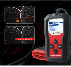 适用于梅赛德斯的最佳全系统自动<span class=keywords><strong>OBD</strong></span> ii汽车代码阅读器Konnwei KW360空调控制单元<span class=keywords><strong>OBD</strong></span>扫描仪传输
