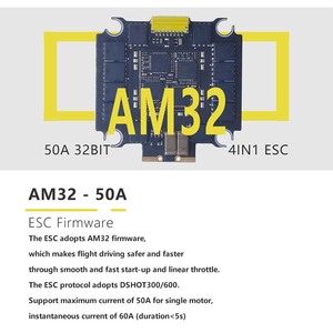 50A 32 бит 4 в 1 ESC конкурентоспособная цена Контроллер полета стек 4 в 1 электронный регулятор скорости для FPV - Product Image 4