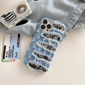 เคสดีไซน์สุดสร้างสรรค์สำหรับ iPhone 15 PRO MAX เคสยีนส์ขาดสำหรับ iPhone 11 12 13 14 15 - Product Image 1