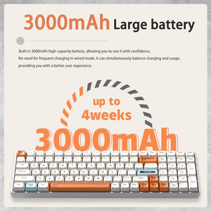 XK100B Professional 100 Key LED Backlit Mechanical Gaming <strong>Keyboard</strong> USB Wired 75 Percent Wireless Charger <strong>Desktop</strong> Type C <strong>Keyboard</strong> - Product Image 3