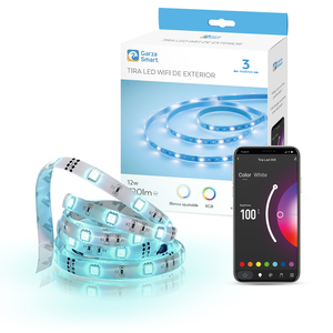Гарза бренд программируемый с регулируемой яркостью CCT и RGB многоцветный умный дом Wi-Fi 2,4 ГГц 3-метровая смарт-светодиодная лента с пультом дистанционного управления - Product Image 1