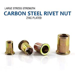 M3 M4 M5 M6 M8 M10 M12 CSK düz kafa ahşap karbon çelik paslanmaz çelik altıgen vida tırtıllı dişli kör perçin pirinç ek parça somunları - Product Image 2