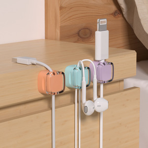 สาย USB Winder เดสก์ท็อปจัดระเบียบการจัดการคลิปแม่เหล็กที่วางสายเคเบิลสําหรับเมาส์หูฟังสายไฟ - Product Image 4
