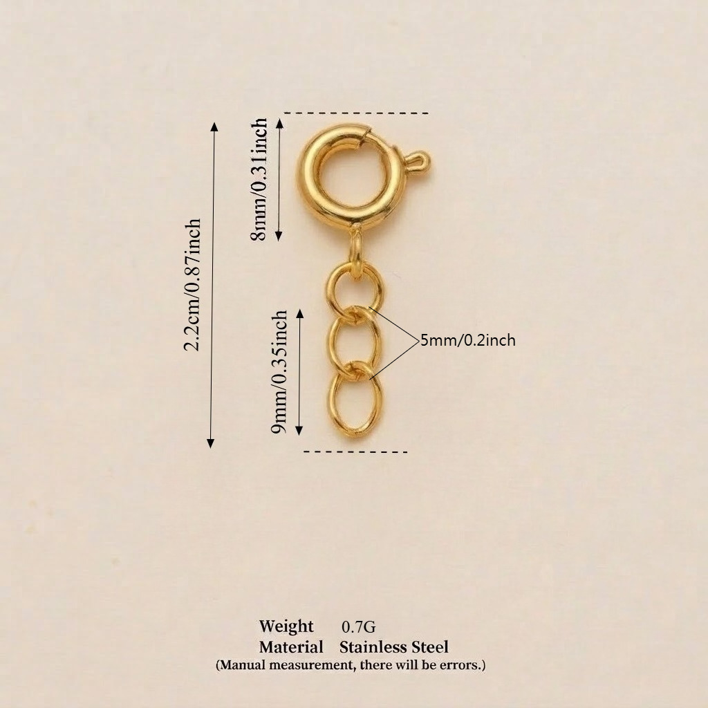 Gold 6 2 rings chain