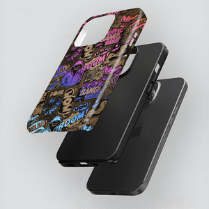Sıcak satış karalamalar iphone16 için telefon kılıfı 16pm 15 15Pro serin koruyucu kapak 14PM 2-in-1 Film durumda 13 12 11pro için - Product Image 6