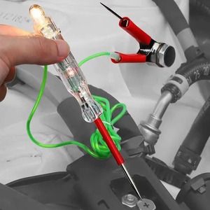 Probador de circuito eléctrico automotriz 6V-24V DC Probador de circuito automotriz Probador de fusibles de luz de prueba LED con pinza de cocodrilo y sondas - Product Image 6