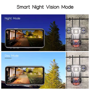 กล้อง PTZ Wi-Fi 6MP V380ตรวจจับการเคลื่อนไหวกลางแจ้งกันน้ำ IP66เครือข่าย4G SIM LTE กล้อง IP ไร้สาย3 PTZ