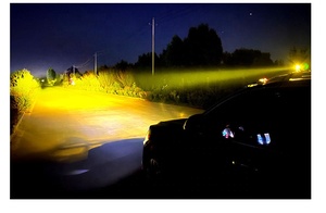 Toptan motosiklet LED Spot lamba yüksek düşük işın çift renk harici çalışma lambası kare Lens sis lambası modelleri ile X5 şehir X2 - Product Image 6