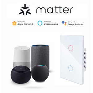 Interruptor inteligente Matter Alexa Google Control inteligente Escanear código QR para conectar el interruptor de luz táctil No requiere aplicación - Product Image 6