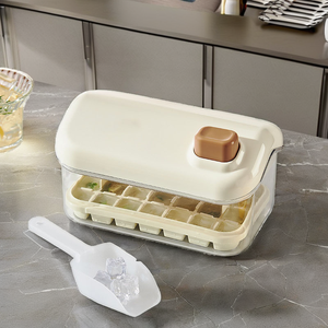 <strong>Custom</strong> Summer DIY Easy Release <strong>Ice</strong> <strong>Block</strong> Mold 32/64 Grids One Button <strong>Ice</strong> Box for Drinks-Coffee Whisky <strong>Ice</strong> Made Easy <strong>Maker</strong> - Product Image 3