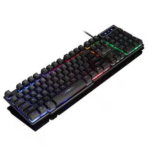 Nova venda quente colorido backlighting rgb teclado 104 teclas jogos para computador portátil teclado