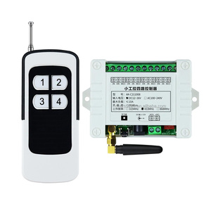 433-MHz-HF-Relais-Empfängermodul Drahtloser 4-CH-Ausgang mit Lern taste und 433-MHz-HF-Fernbedienungssender 1000M DIY - Product Image 1