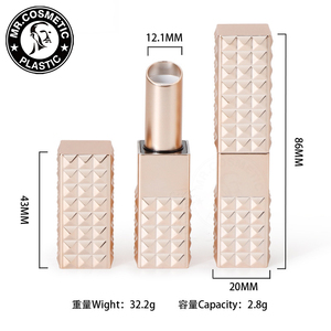 Valentine Magnetic square 3.5g Plastic Customized Color <strong>Tube</strong> with 11.1mm Inner Cup Lip Balm Container Lipstick Packaging <strong>Tubes</strong> - Product Image 3