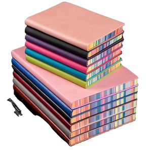 Customizable 100gsm A5 PU <strong>Notebook</strong> Printed Style Loose-leaf <strong>Binding</strong> Spray-Painted Colored Edge Variety Colors for School Use - Product Image 1