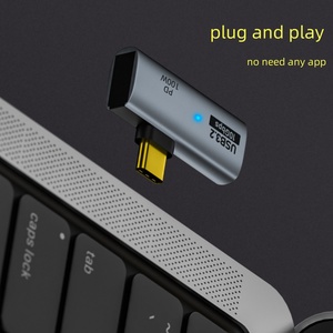 用于笔记本USB集线器的USB3.2 USB C公到Usb C PD100W 10Gbps 2合1分离器OTG适配器转换器 - Product Image 6