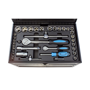 117pc ev DIY ve garaj mekaniği araç kiti seti. Bir Metal araç kutusu prizler, anahtarlar, pense ve popüler araçlar. OEM ODM hazır - Product Image 4