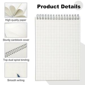 Cuaderno digital de papel con su propio logotipo, cubierta personalizada, papel offset blanco, Bloc de notas para grabar - Product Image 3