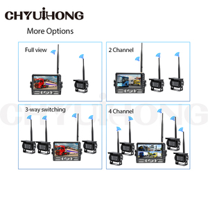 Sistema de cámara de respaldo inalámbrico con monitor IPS de 7 pulgadas HD con cámara de marcha atrás de camión de visión nocturna - Product Image 2