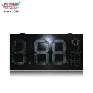 Kunden spezifische LED-Gaspreis Bildschirm Werbung Player 7 Segmente Preis anzeige LED Öl Tankstelle Zeichen mit RF-Fernbedienung - Product Image 4