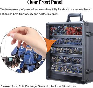 Xách tay Modular thu nhỏ lưu trữ Trường hợp với 5 khay thu nhỏ mang và hiển thị giao thông vận tải trường hợp - Product Image 3