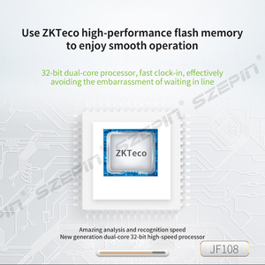 Sistema di presenza del tempo dello Scanner di impronte digitali biometrico ZK JF108/SF400 e controllo del tempo del prodotto di controllo dell'accesso della macchina - Product Image 3
