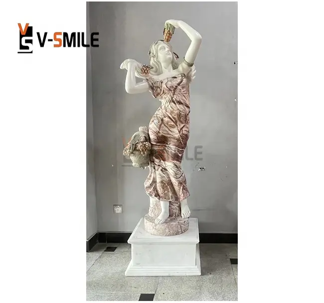 Decorazione per interni marmo bianco figura occidentale scultura greca donna nuda statua in marmo figura greca scultura in pietra di marmo