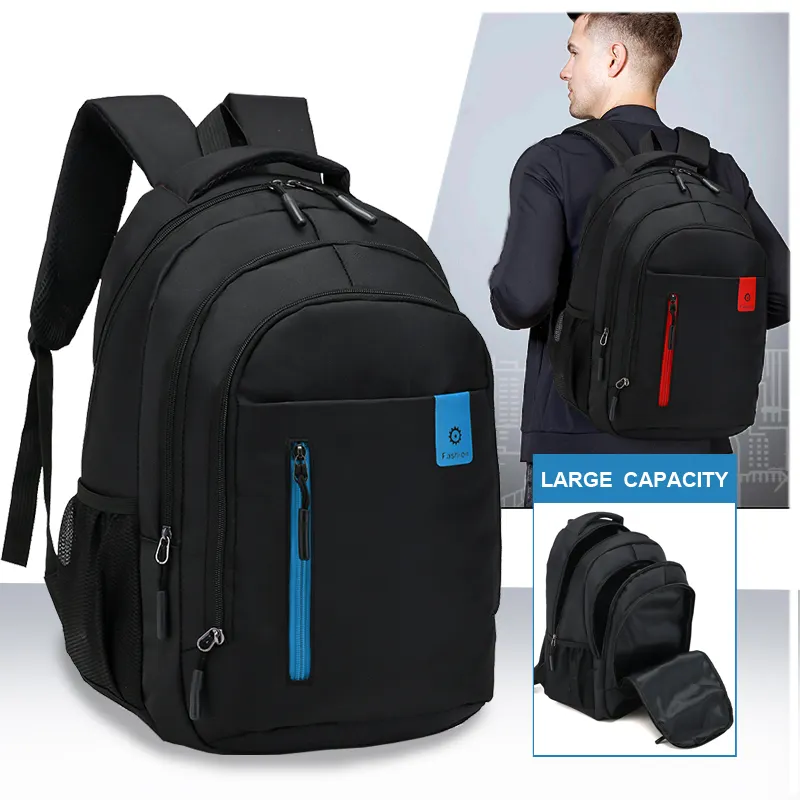 OMASKA élégant Nylon école sac à dos sacs mochilas escolare quotidien voyage affaires Logo personnalisé étudiant 20.5 pouces sac à dos pour ordinateur portable