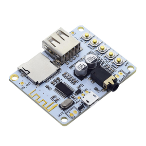 Placa receptora de Audio Bluetooth con ranura para tarjeta TF USB, salida de reproducción de decodificación, módulo de música estéreo inalámbrico de 2, 5V 2,1