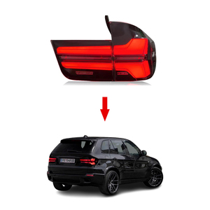 BMW X5 E70 2007-2013のLCI 3DLEDテールライトテールランプアセンブリテールライトプラグアンドプレイリアライトターンライトへのXTアップグレード - Product Image 1