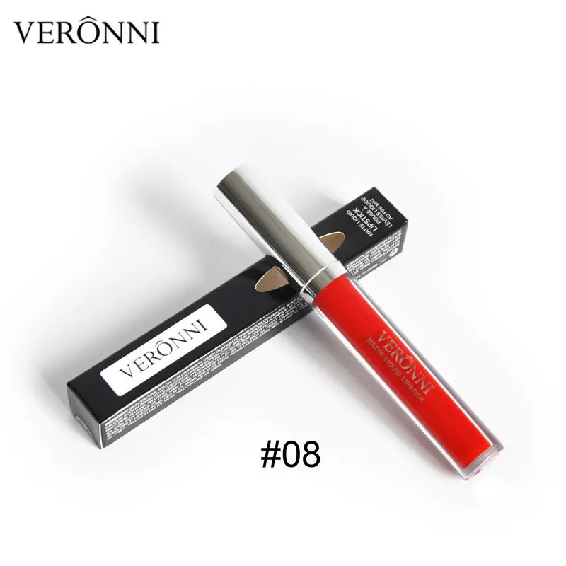 Veronni Waterproof Long-Lasting Lip Gloss Matte Liquid Lipstick Nude Moisturizer Lip Tint Korean Lips Makeup 13 Color