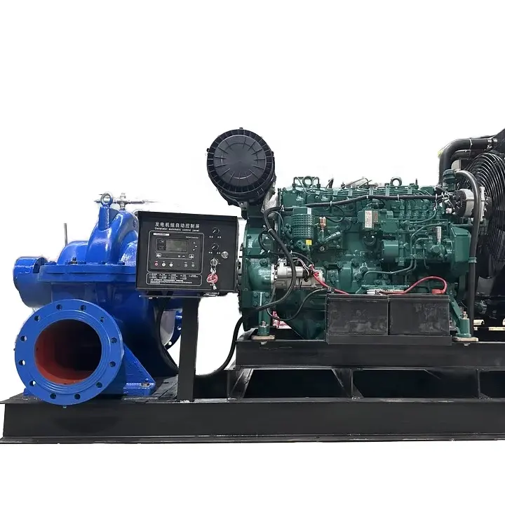 Split diesel single stage double suction pump for agricultural irrigation