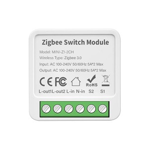<strong>ZigBee</strong> Tuya Mini Switch 1 Set Supports 2 Channels (16A) Home Relay <strong>Modules</strong> Circuit Breakers Automation Wireless Wall Switches - Product Image 1