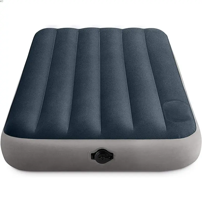 Colchón inflable de cama de aire de una sola altura de la serie estándar NPOT con inflador portátil de bomba de dos pasos
