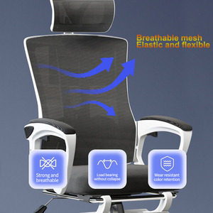 Sitzone快適なオフィスチェアメッシュスタイルリフトコンピューター回転調節可能なヘッドレスト耐久性プラスチック合成皮革用 - Product Image 4