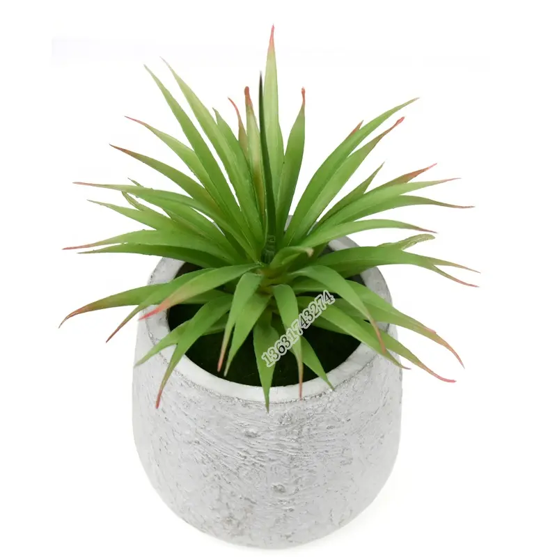 Prezzo di fabbrica di Alta Qualità agave falso pianta grassa erba artificiale per il vaso di decoracion